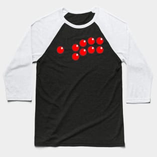 Arcade Controls Red Baseball T-Shirt